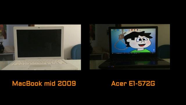 MacBook mid 2009 vs Acer E1-572G