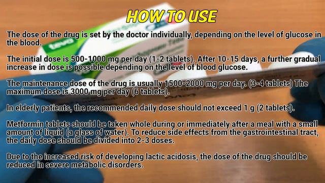 Metformin tablets how to use: How and when to take it, Who can't take Metformin