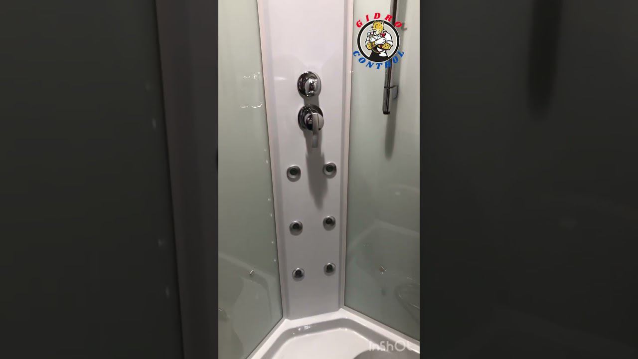 Установка душевой кабины #сантехника #душеваякабина