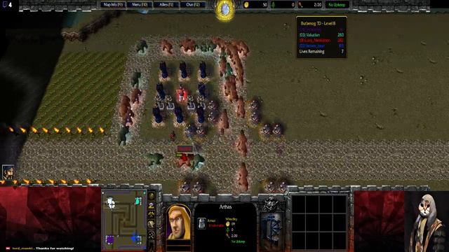 Warcraft 3 ~ Burbenog TD Live Stream **Magic & Wind** #6