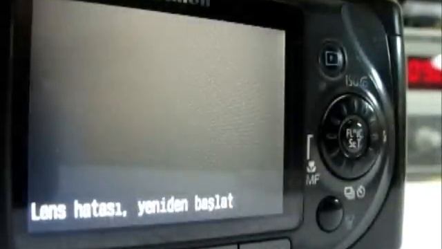 Canon SX100 IS / SX110 IS Modellerinde "Lens hatası, yeniden başlat"