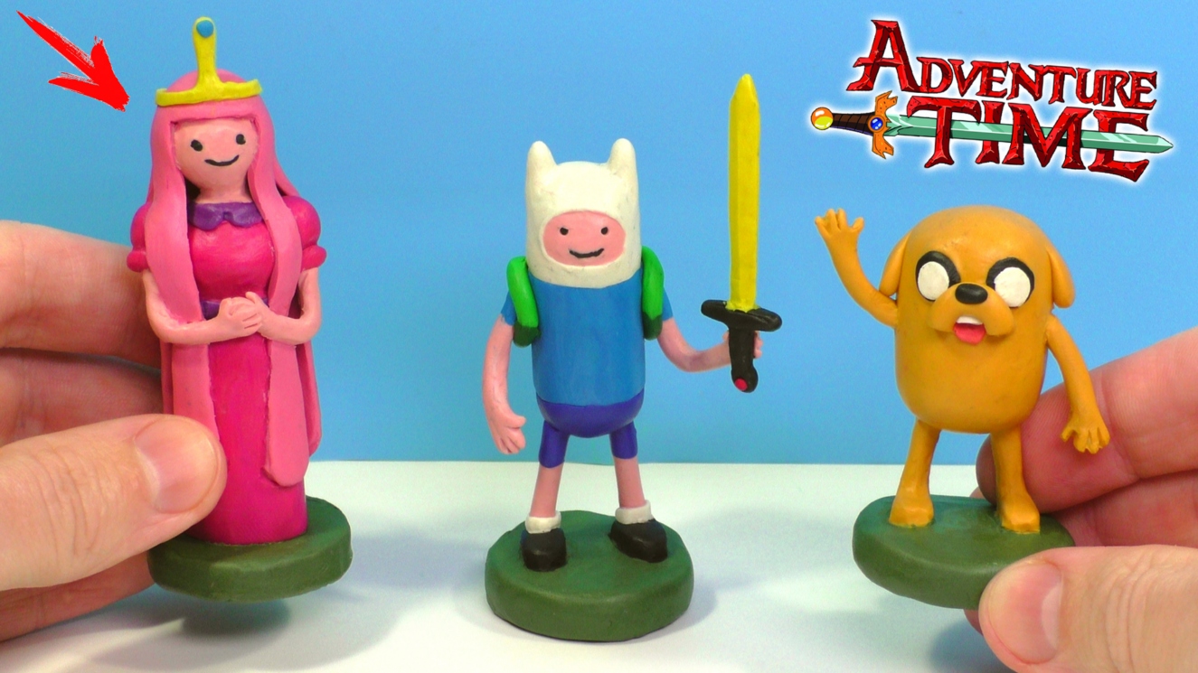 Лепим Финна, Джейка и Принцессу Жвачку из Время Приключений | Adventure Time