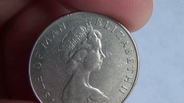 Coin of Isle of Man 1980(Mythical animal)/Монета Остров Мэн 1980 год(Мифическое животное)