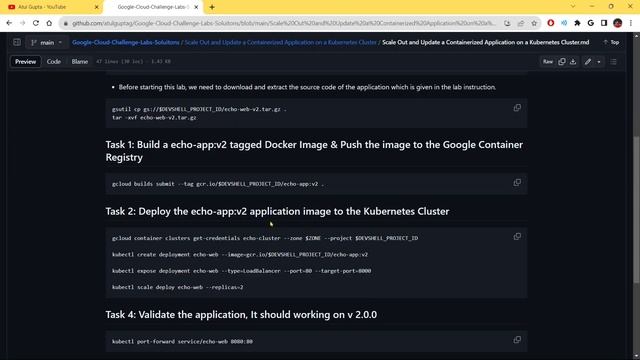 Scale Out and Update a Containerized Application on a Kubernetes Cluster | GSP305 | #qwiklabs