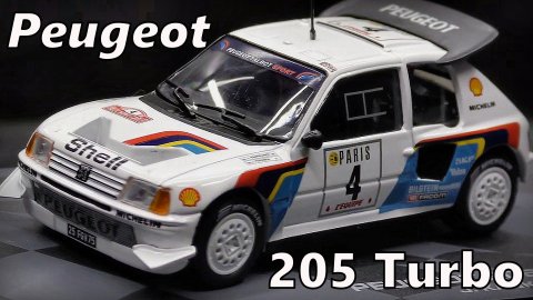 Peugeot 205 Turbo 16 E2 Ралли Модель машины Масштаб 1:43 Eaglemoss  Мини-копия автомобиля
