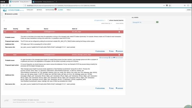 WombatOAM Demo for a Phoenix Application
