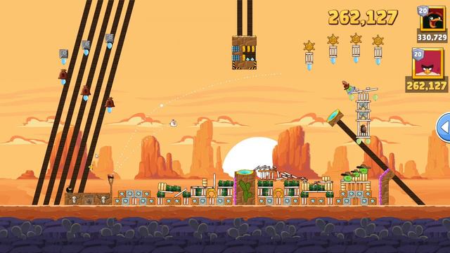 Angry Birds Friends Level 6 Tournament 1313 three stars NO POWER-UP walkthrough 2023-11-06
