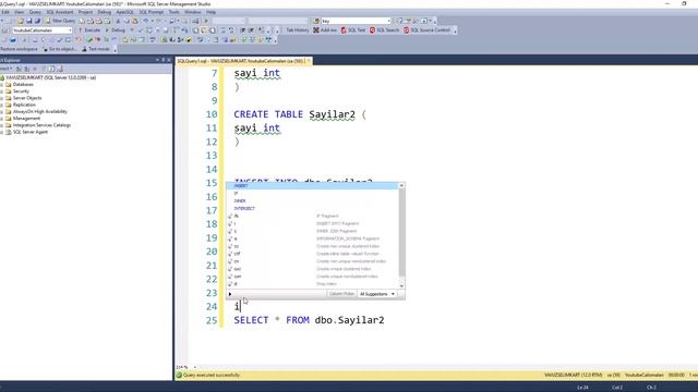 SQL Serverda Except ve Intersect Arasındaki Fark