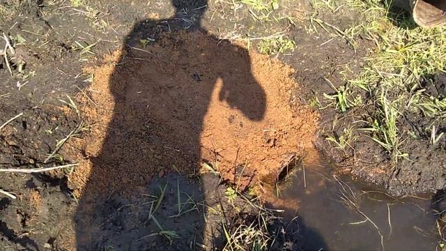 Ручей в пруд, ставим трубу