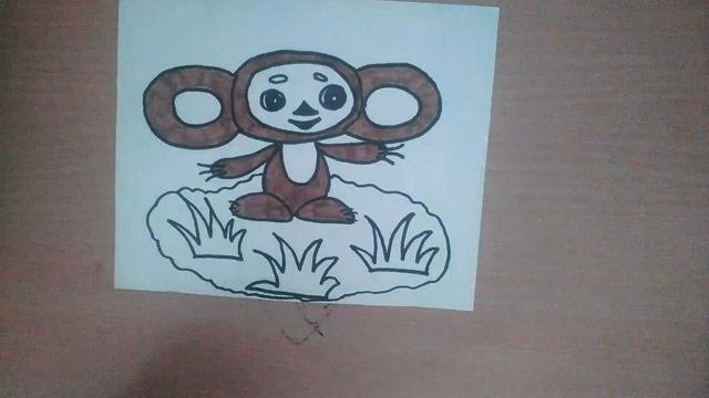 Как нарисовать чебурашку - How To Draw Cheburashka - 如何畫大耳查布 Как нарисовать милые рисунки