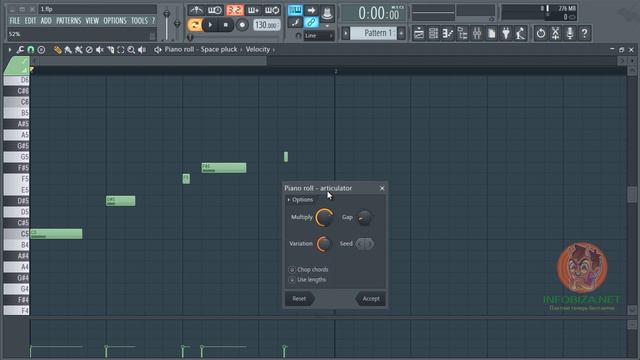 FL Studio 20. 5.01-Артикулятор (работа с длительностью)
