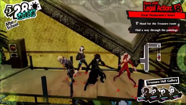 Persona 5 Royal  Treasure Hall Gallery Painting Puzzle Walkthrough Madarames Palace