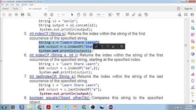 Details of String and StringBuffer Classes in Java | String Manipulation | Practical Programs
