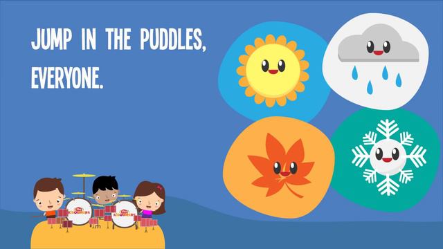 What's The Weather Like Today  Song Lyrics Video for Kids  The Kiboomers