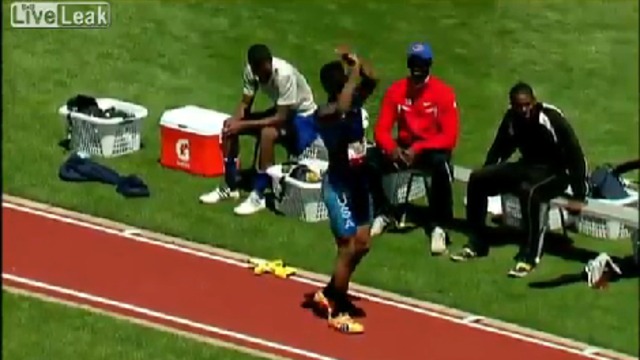 Неудачный прыжок в длину