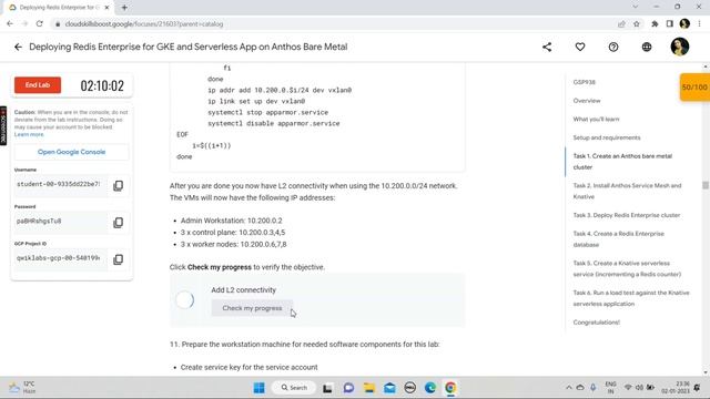 Deploying Redis Enterprise for GKE and Serverless App on Anthos Bare Metal | Qwiklabs Trivia Januar