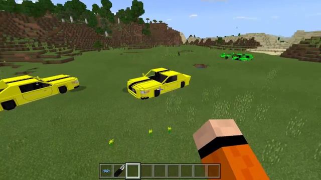 REALISTIC CARS in Minecraft Pocket Edition (How To Drive Cars in MCPE)
