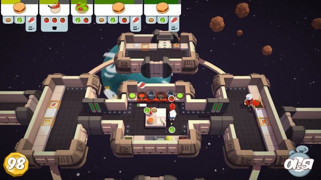 Overcooked Gameplay CO-OP 2 player level 6-4 Complete 3 stars (PC)