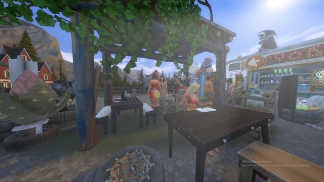 The Sims 4  Симс 4 - Halloween im Haus des Werwolfs  Хэллоуин в доме у оборотня