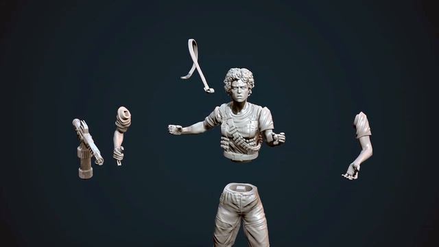 Ellen Ripley 3D Printing Figurine | Assembly by Gambody