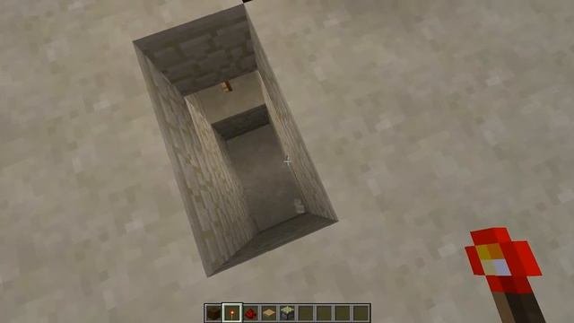 Туториал по Minecraft: Как сделать открывающие двери из поршней.