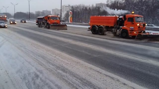 Мкад москва чистка снега