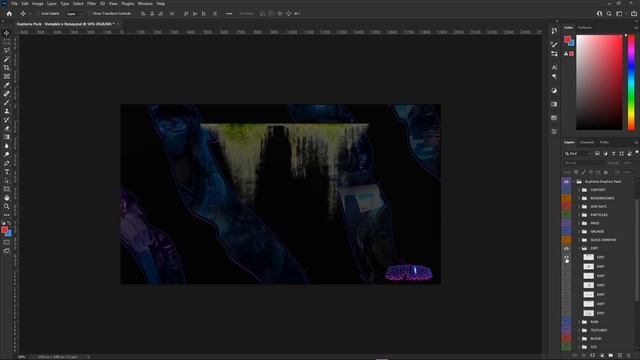 Bynay x Vumpkins EUPHORIA Graphics Pack BEST PHOTOSHOPBLENDER 3D PACK