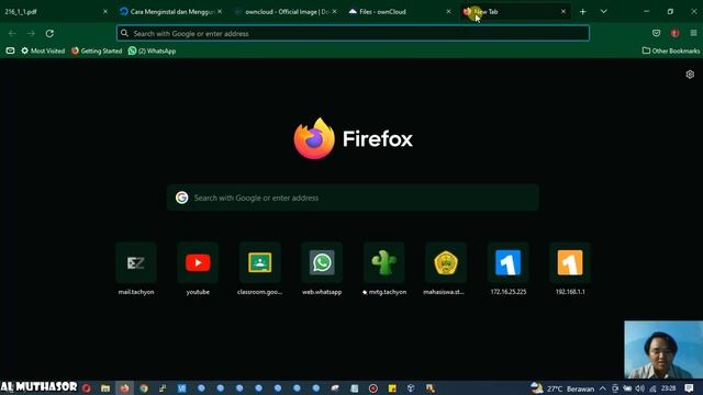 Owncloud Installation on Docker [Cloud Computing] - Al Muthasor STMIK Bani Saleh
