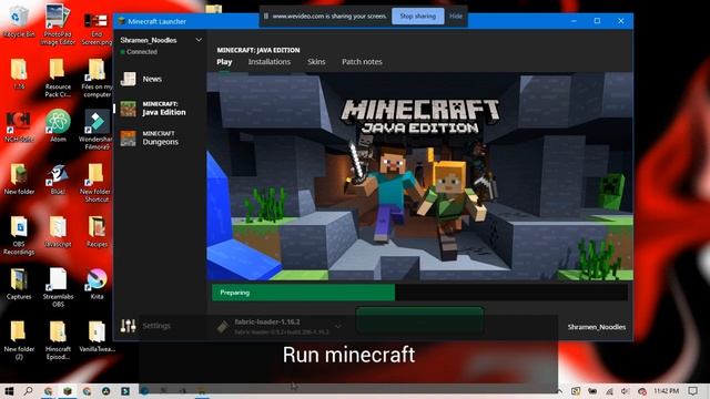 How To Download Optifine WITH Fabric 1.16.2 | Shramen Noodles