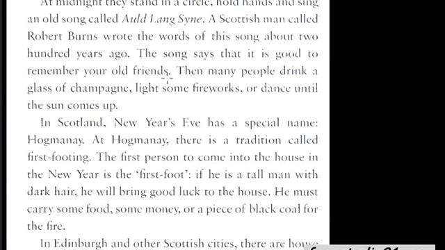 New year in English-speaking countries - часть1