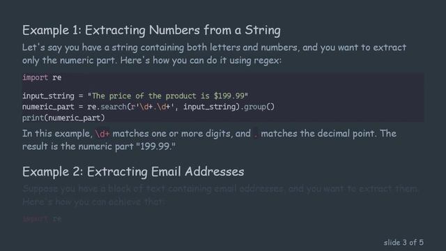 Extracting Substrings from Strings in Python Using Regex