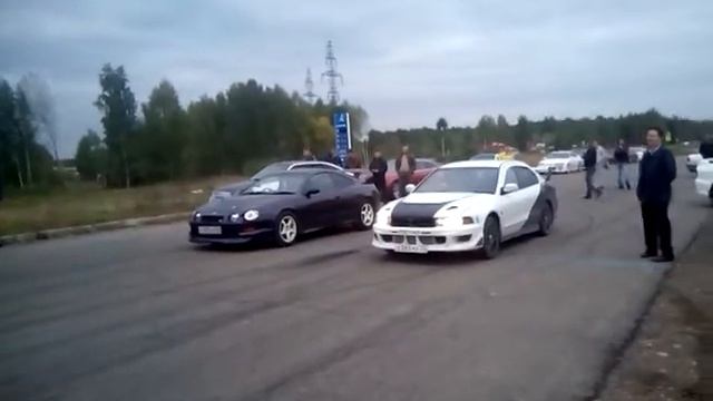 Любительский Дрэг, Томск, Mitsubishi galant VR-4 vs Toyota Celica GT-Four