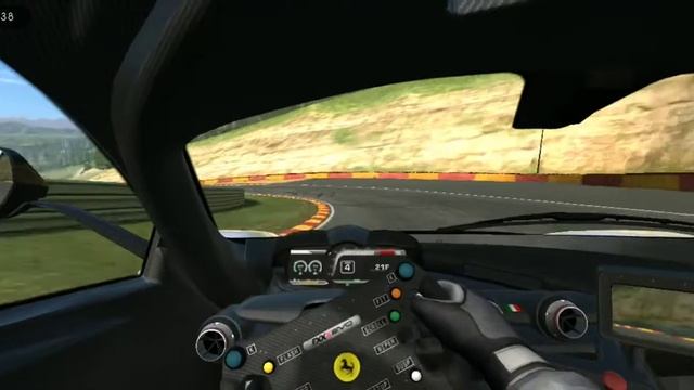 Real racing 3 Spa crazy drive Ferrari FXX K EVO