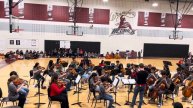 Концерт школьного симфонического оркестра. США. Дети 7 класс