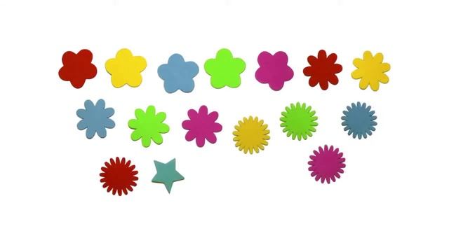 Звездочки и цветы с прозрачным фоном | Flowers and stars with transparent b/g
