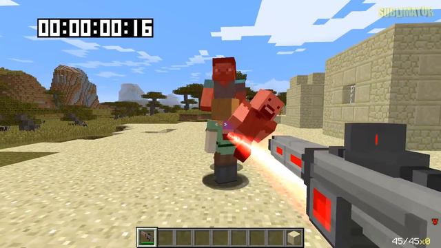 MINECRAFT LASER GUN VS GTA 5 LASER GUN VS GTA SAN ANDREAS LASER GUN - WHICH IS BEST?
