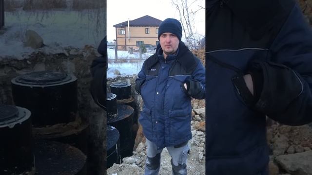 Трёхкамерный септик в Прудном от СК Стройдом74. Отзыв