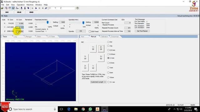 How to upload G code file in NC Studio | By- GS Zone #NC_Studio #GSZone #CNC