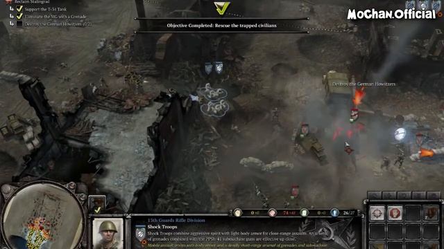 Company of Heroes 2 Walkthrough - M1 -Stalingrad Railstation