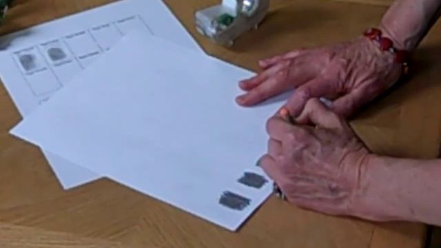 Paper Pencil Tape Method - Capture your Fingerprints