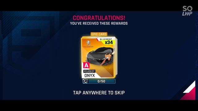 Asphalt 9 Peugeot oynx Staraway event 1st stage complete unlocked the beast ?