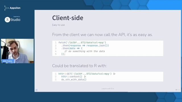John Coene: Improve performances of shiny applications with dynamic endpoints
