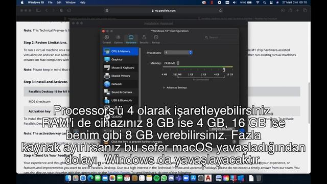 Apple M1 işlemcili Mac'lere Windows 10 kurma (Parallels ile Windows 10 ARM)