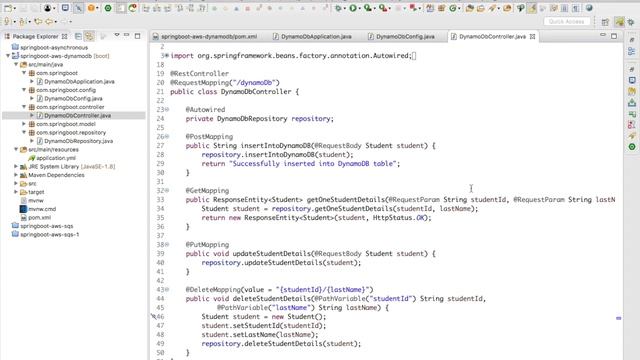 Amazon Web Services | AWS DynamoDB | Spring Boot | Example | Simple Programming