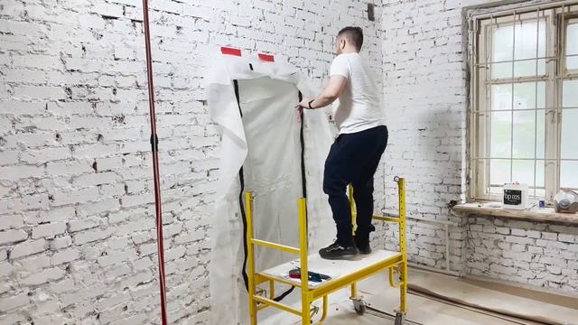 Временная дверь с молнией