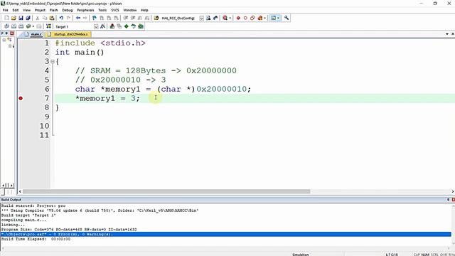 Accessing memory using pointers in C