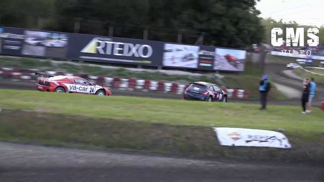 Battle Peugeot 208 R5 Vs Ferrari 360 Modena Ya-Car | Autocross Arteixo 2021 | CMSVideo