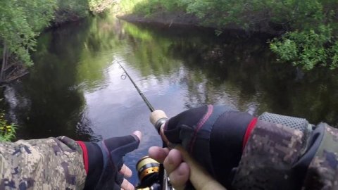Рыбалка на севере. Разведывательный выезд на речку.