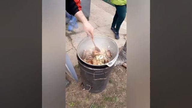 Свинные ребра с картошкой в казане!