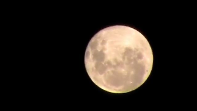 Moon with Zoom Fixed on Panasonic Camera
